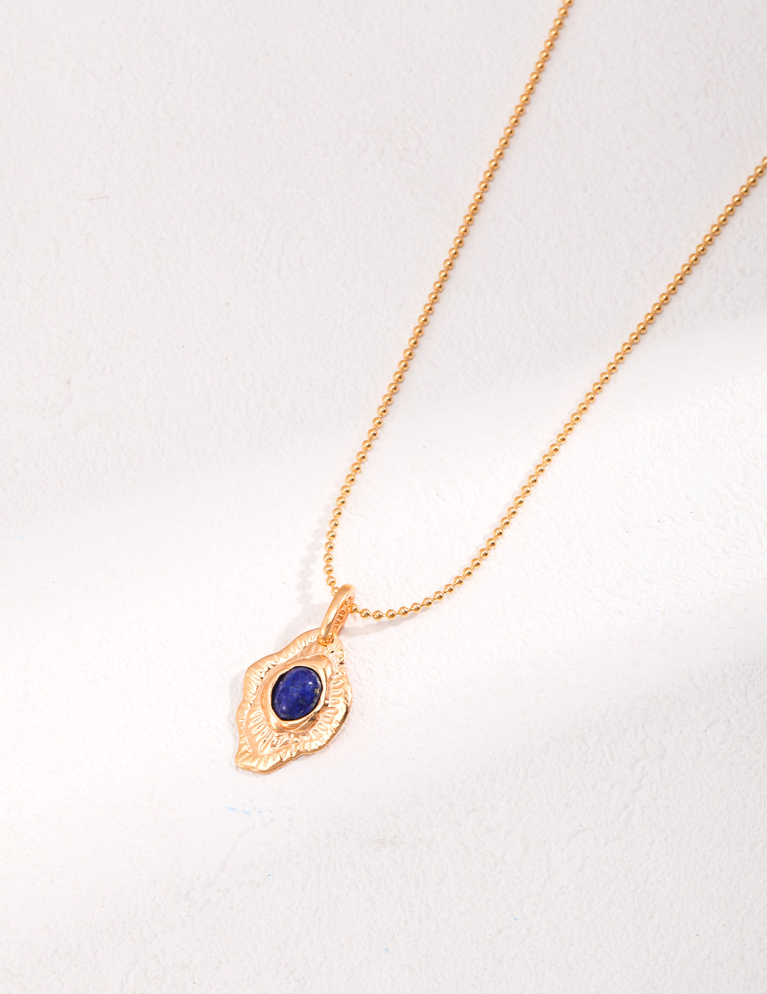 Hand-carved Lapis Lazuli Necklace