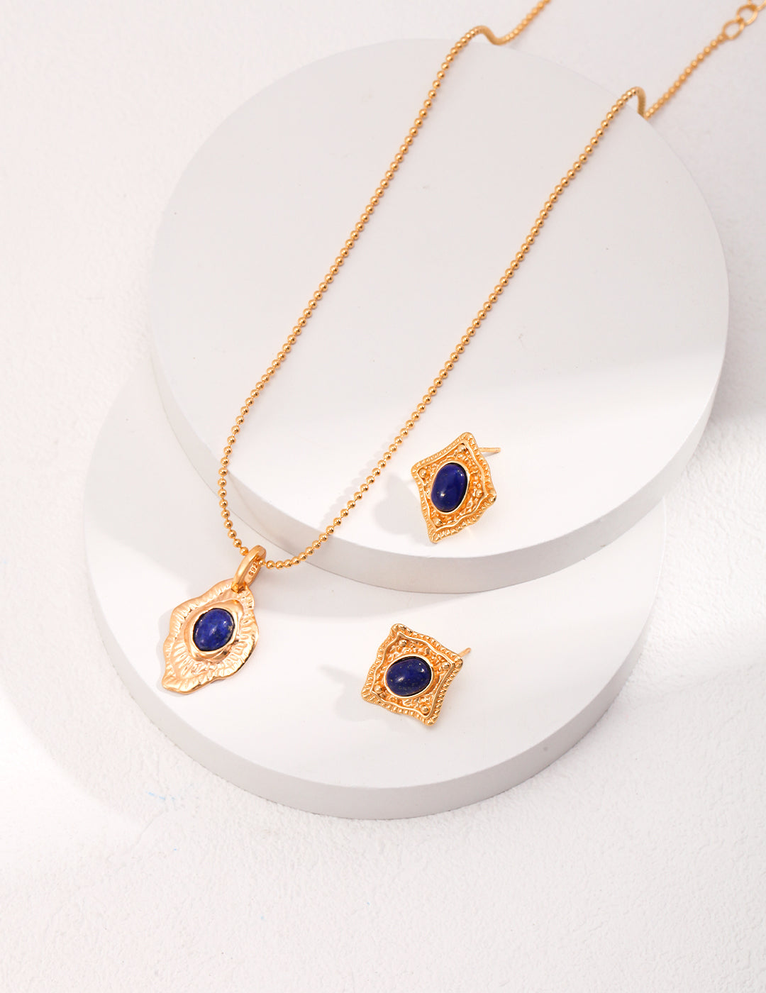 Hand-carved Lapis Lazuli Necklace