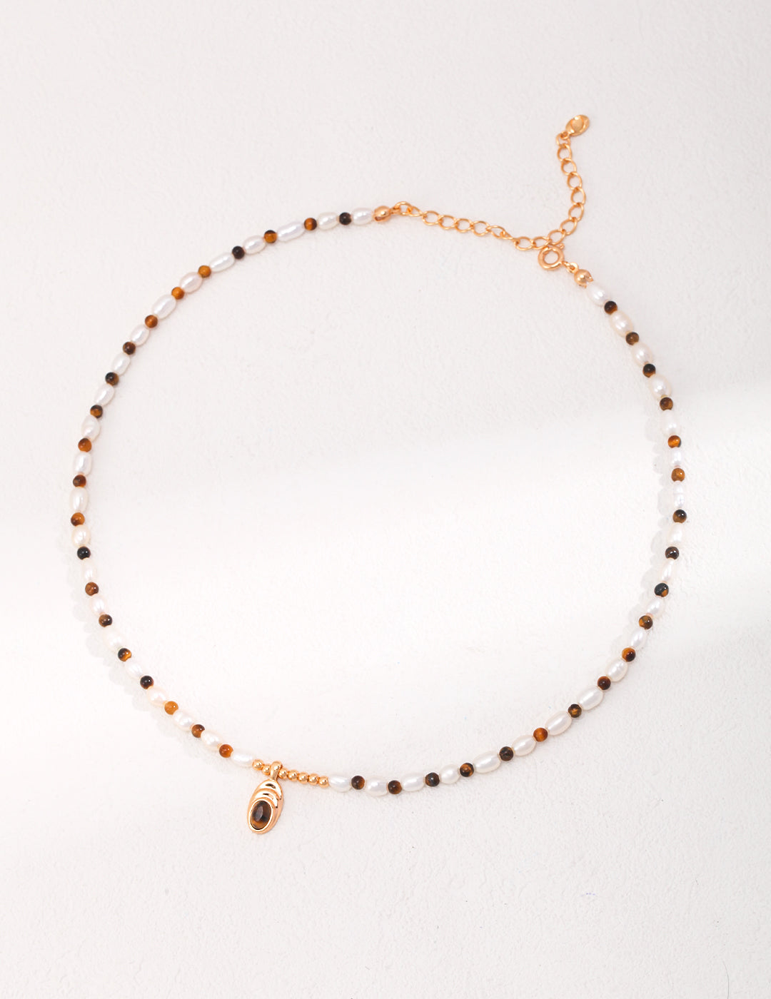 Caramel Ethnic Style Pearl Necklace