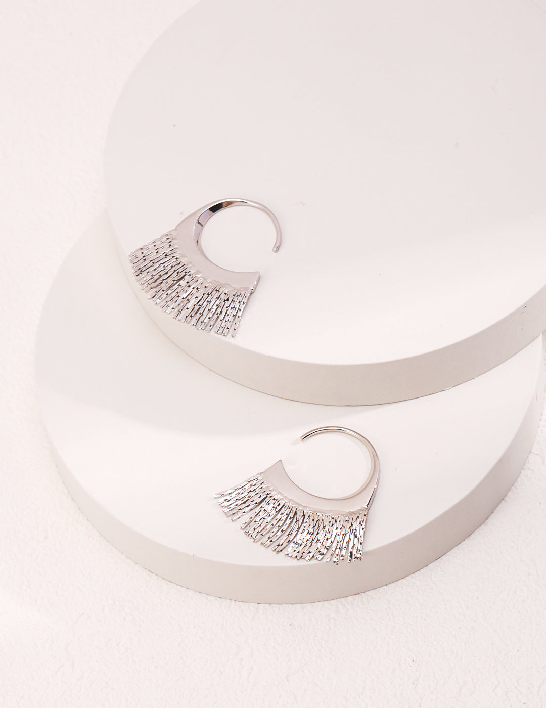 Curled and Wrinkled Pearl Earrings