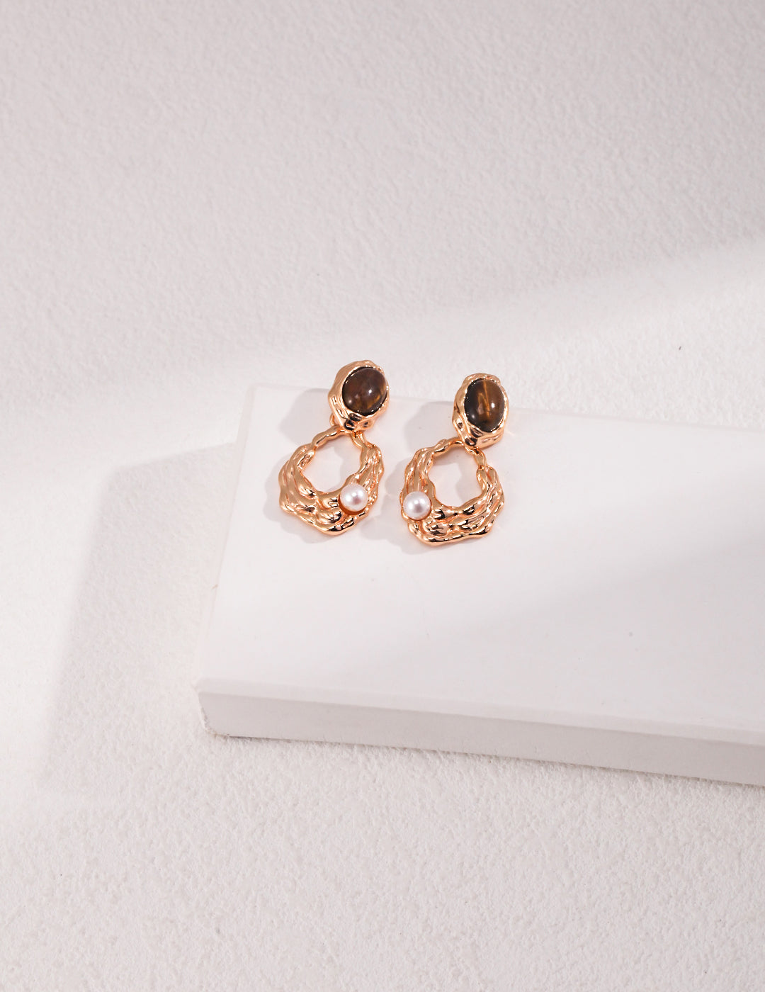 Tiger eye stone earrings