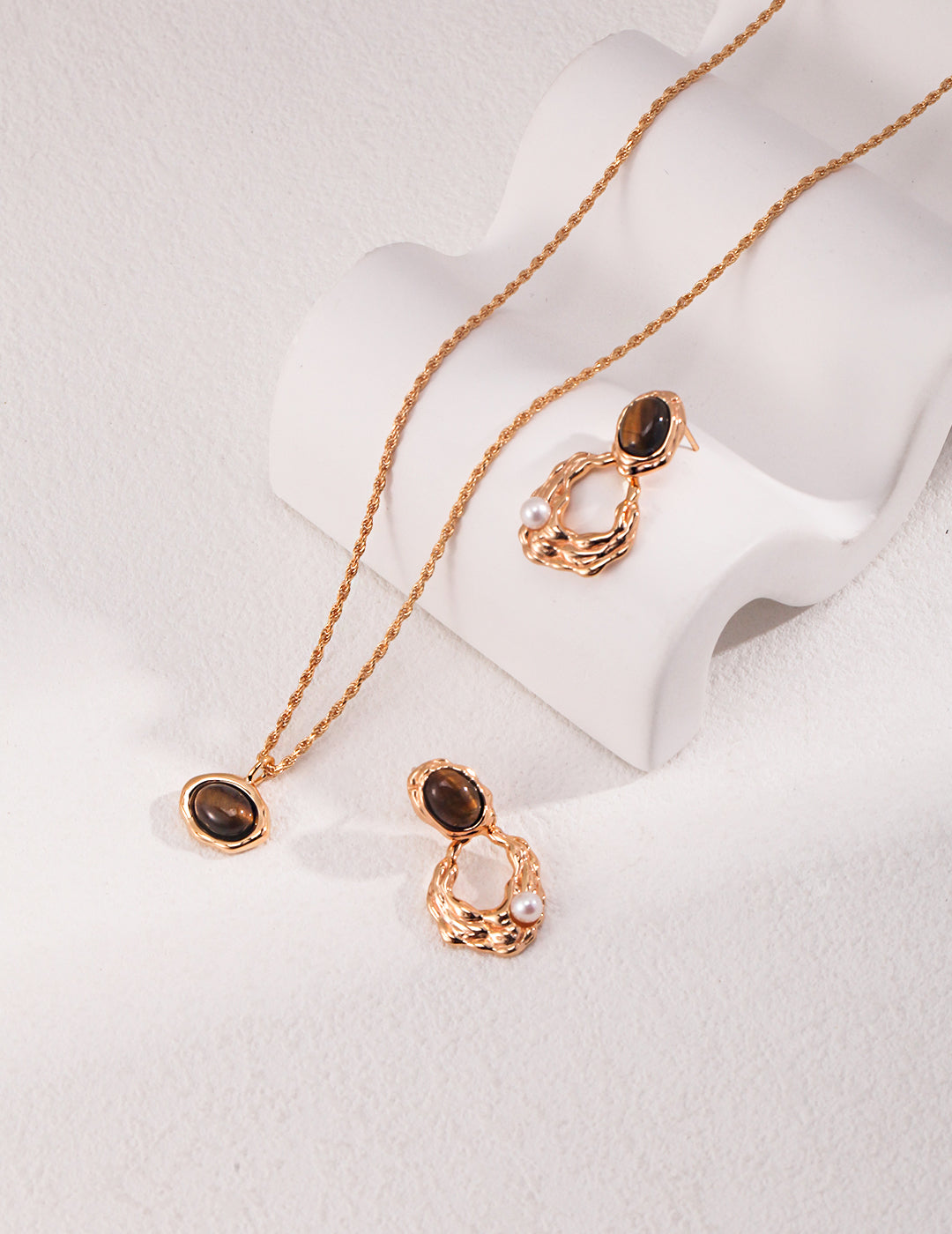 Tiger eye stone earrings