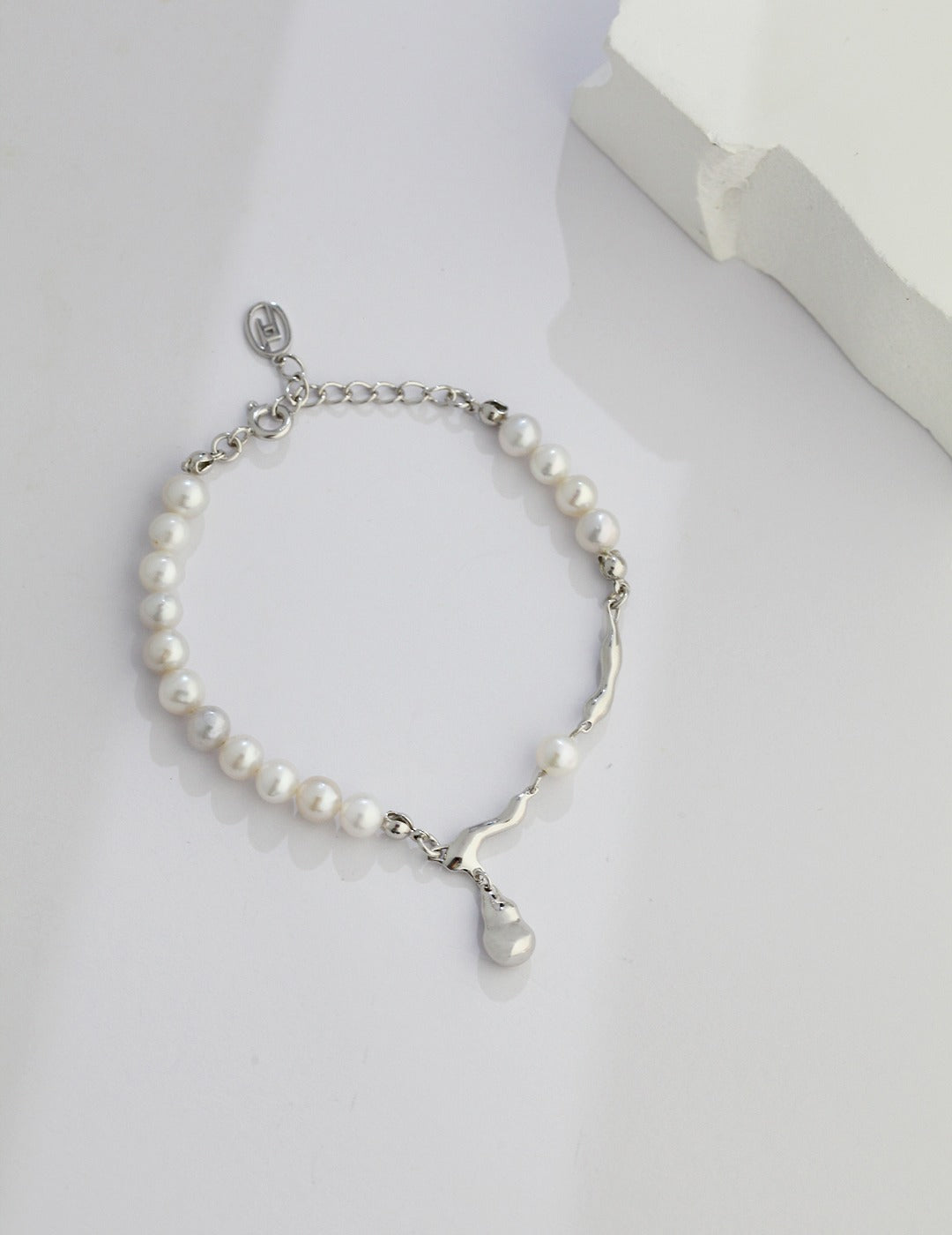 Pure Silver Pearl Bracelet